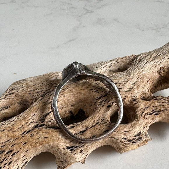 Kabana Openwork Sterling Silver Cubic Zirconia Solitaire Ring Size 7 - Picture 5 of 9